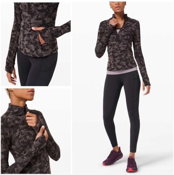 lululemon athletica Black Camo Long Sleeve Top - Picture 3 of 6